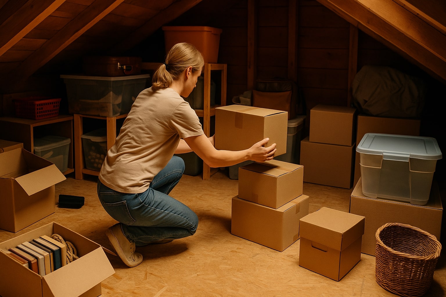 zolder opruimen, zolder