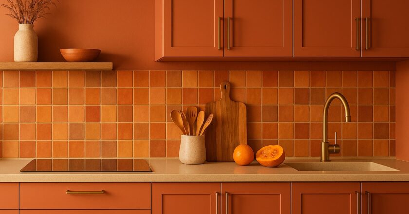 Sfeervol wonen met warme kleuren voor in de keuken die direct sfeer brengen