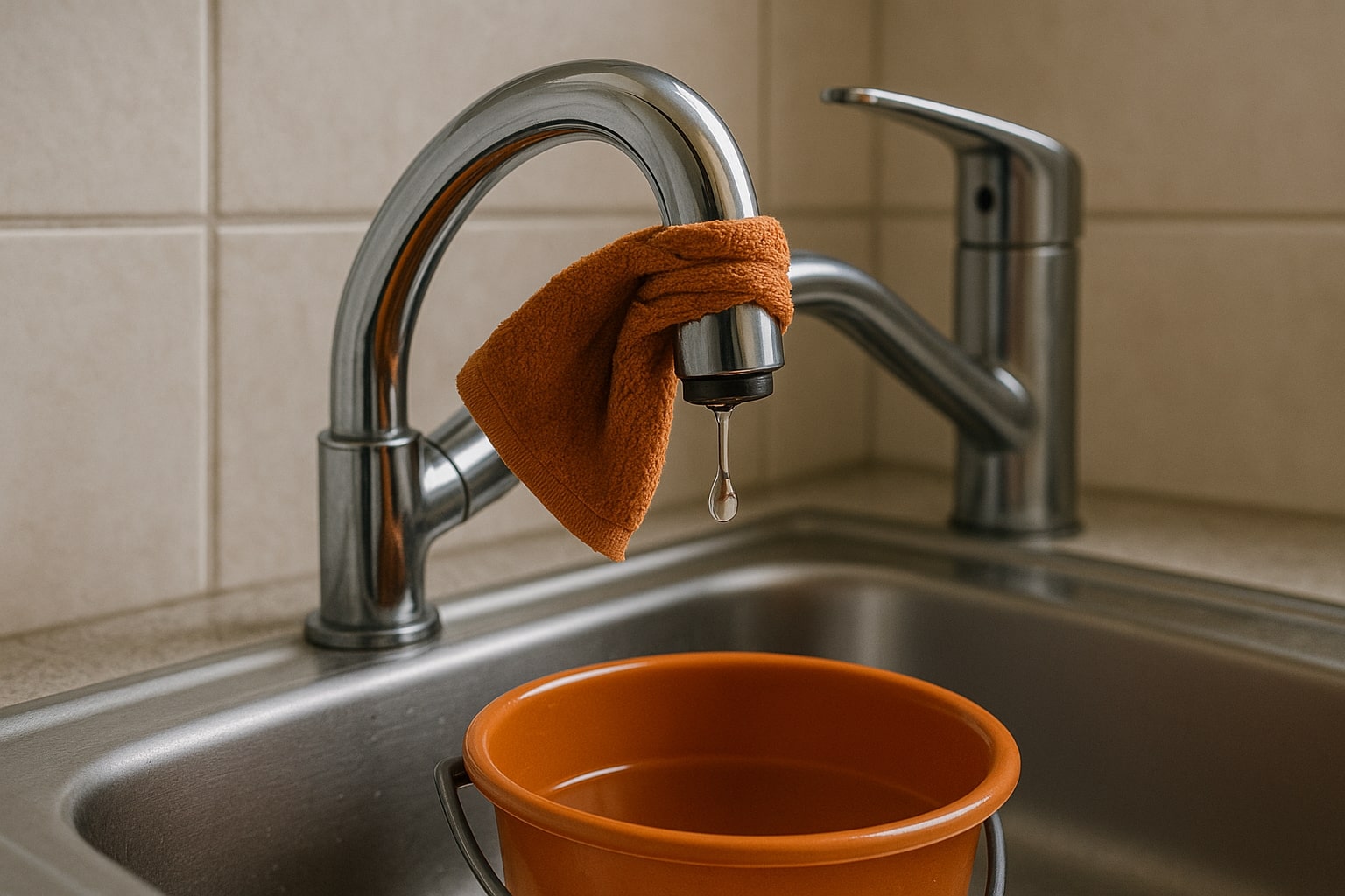 lekkende kraan tijdelijk stoppen, lekkende kraan