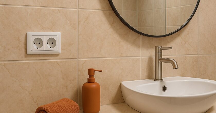 Slim en veilig omgaan met een stopcontact in de badkamer