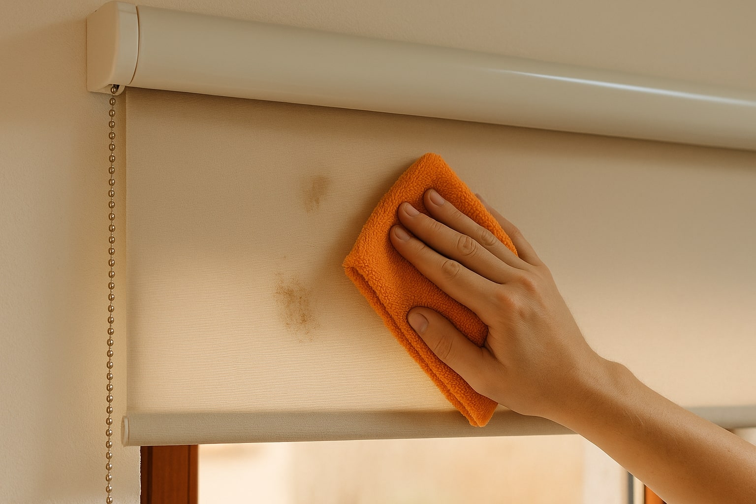 rolgordijn schoonmaken, rolgordijn