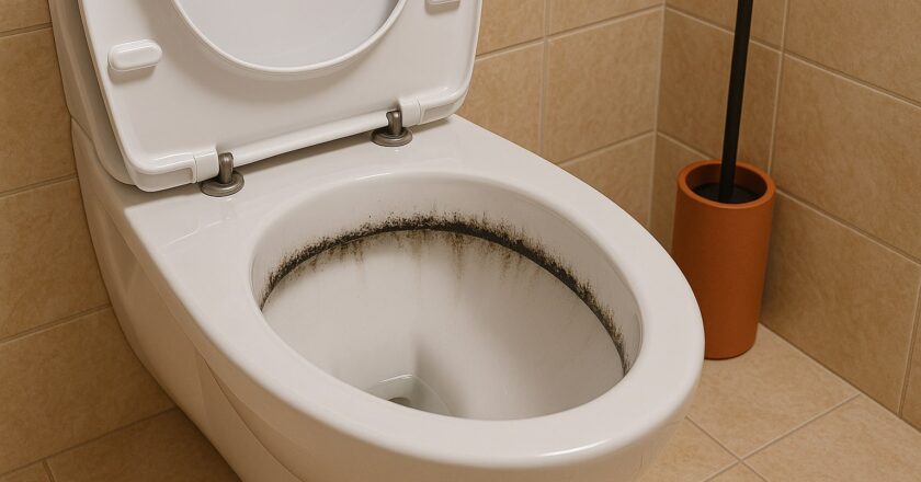 De beste aanpak tegen zwarte aanslag onder de wc rand