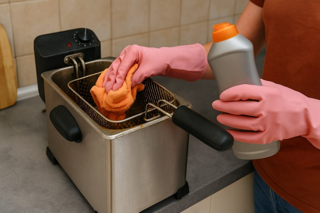 hoe moet je een frituurpan schoonmaken, frituurpan