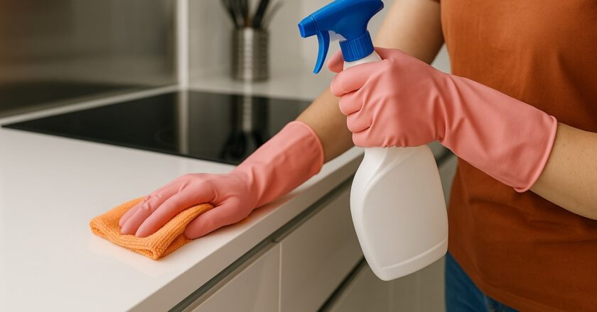 Hoogglans keuken schoonmaken zonder strepen en zonder schade: zo doe je dat écht goed