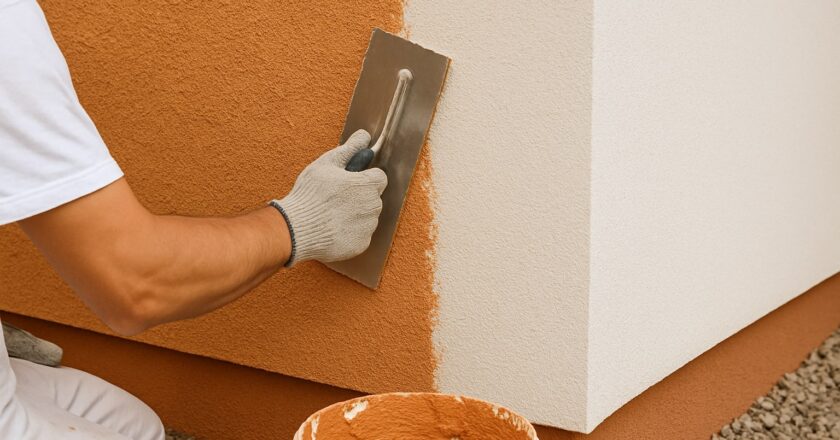 Strakke gevels en duurzame afwerking met stuc voor buiten