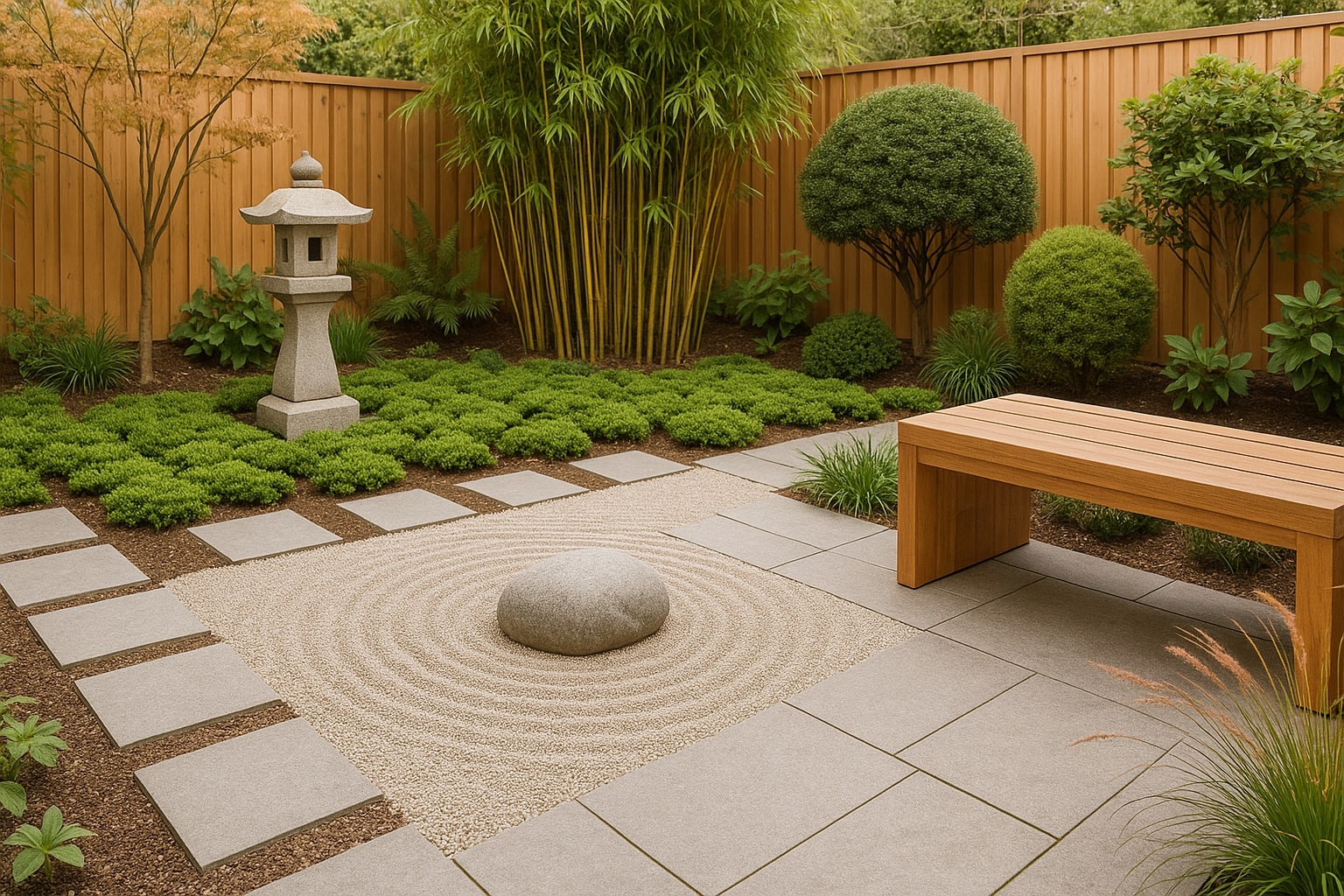 japandi tuin, japandi