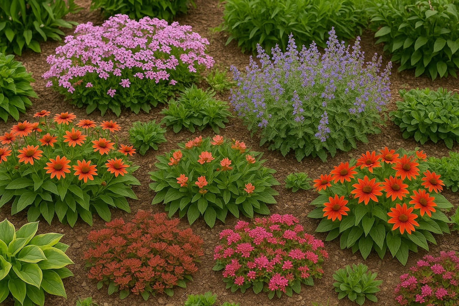 laagblijvende vaste planten, laagblijvende planten