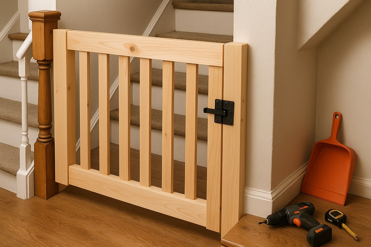 zelf een traphekje maken, traphekje