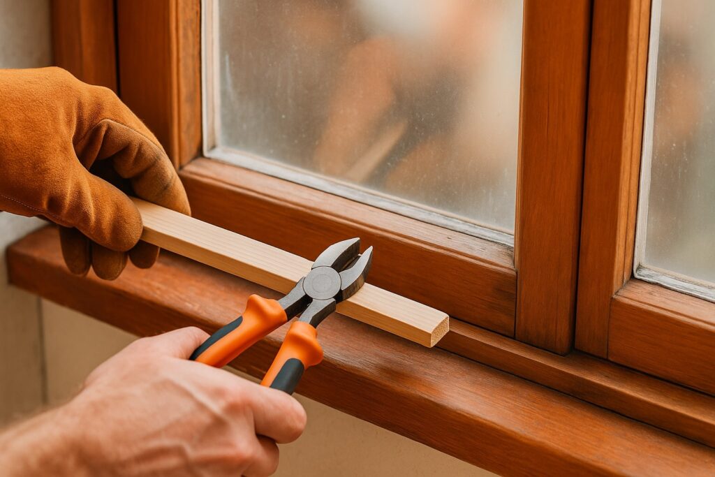 glaslat vervangen, glaslat