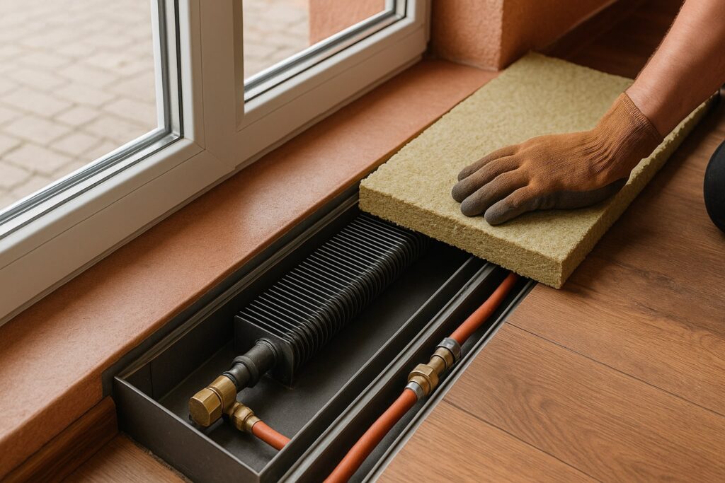 convectorput isoleren, convectorput