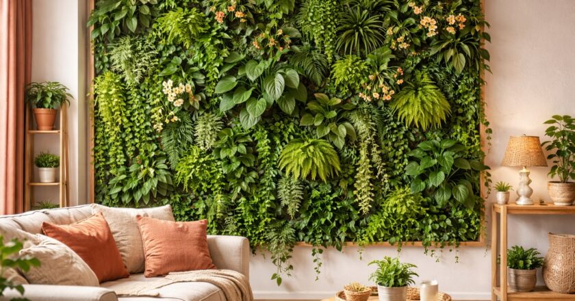 Plantenmuur binnen als levend statement in je interieur