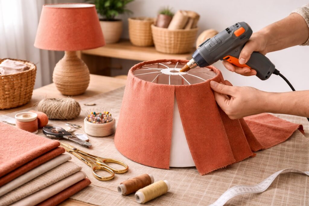 lampenkap maken, lampenkap