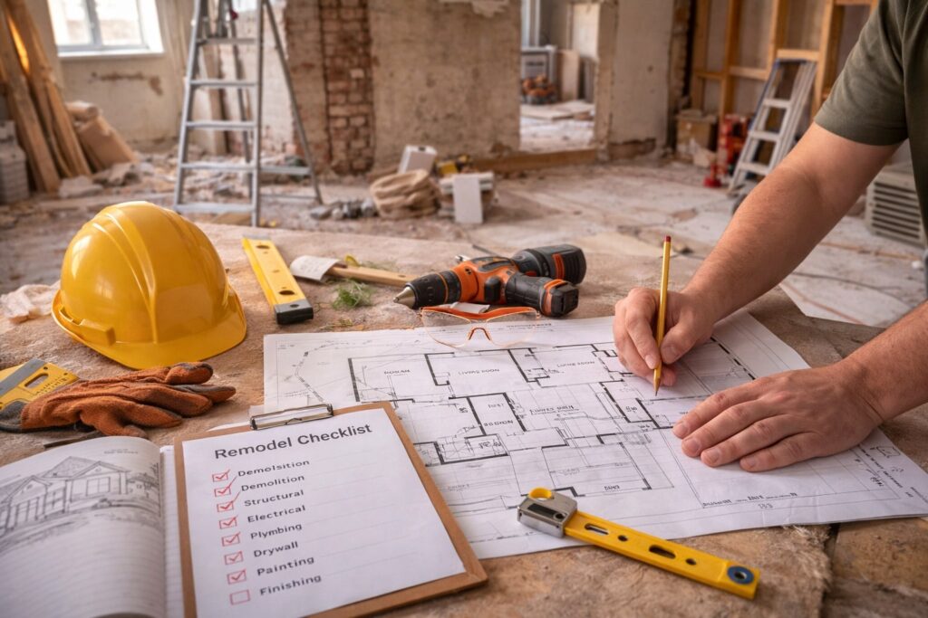 huis verbouwen stappenplan, huis verbouwen