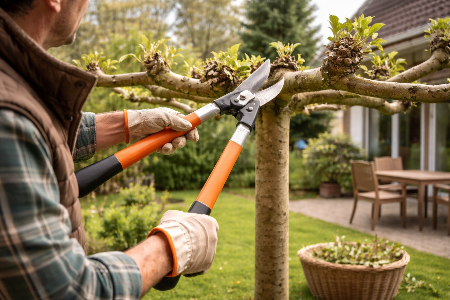 wanneer dakplataan snoeien, dakplataan