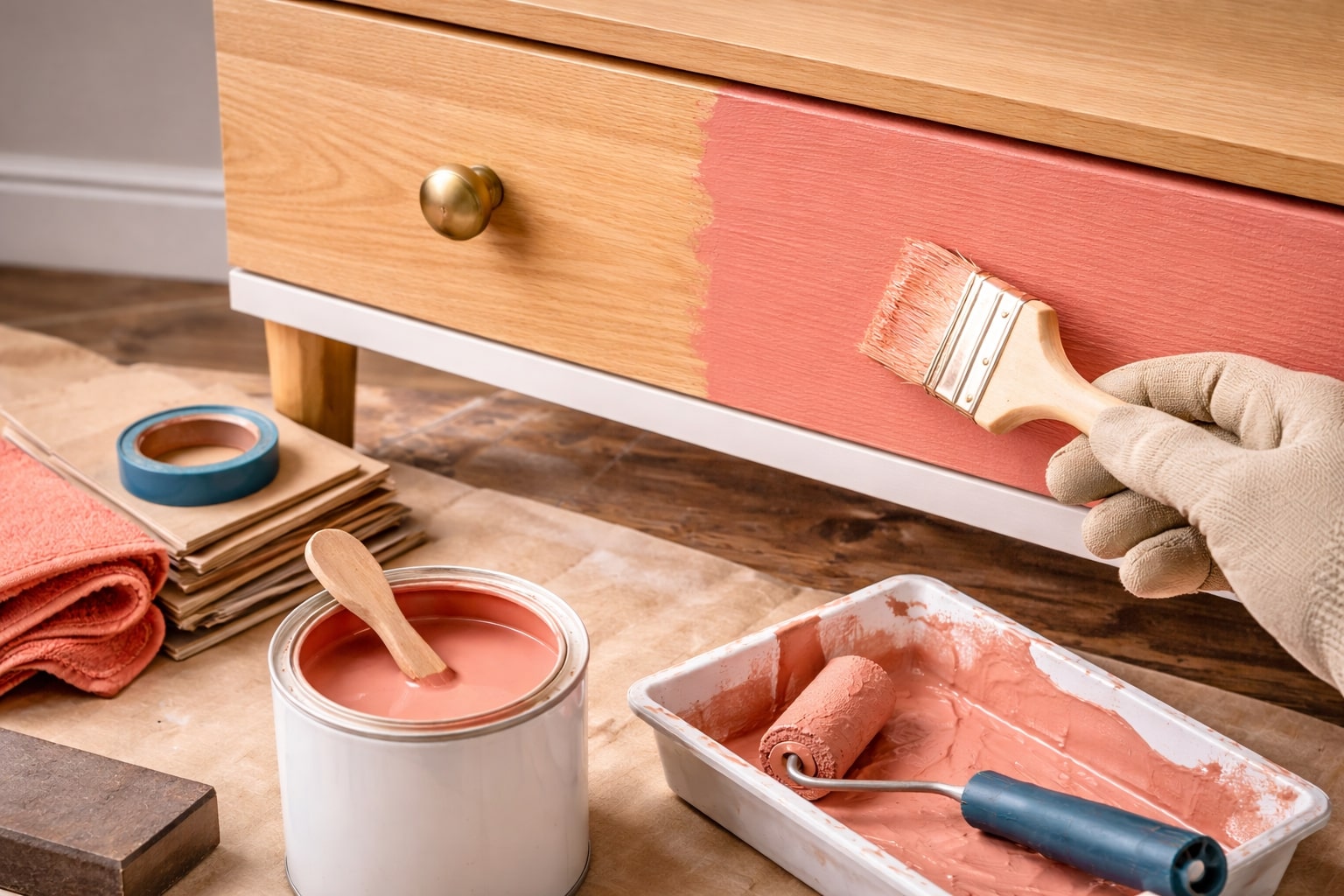 fineer verven, fineer