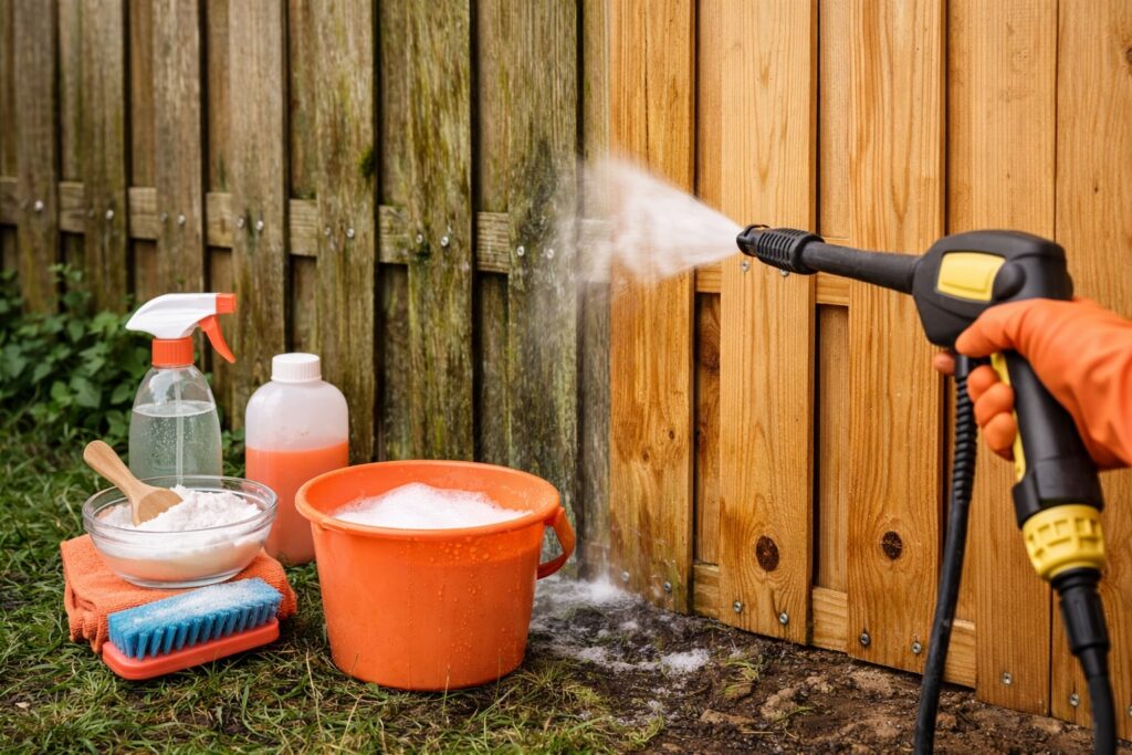 schutting schoonmaken, schutting