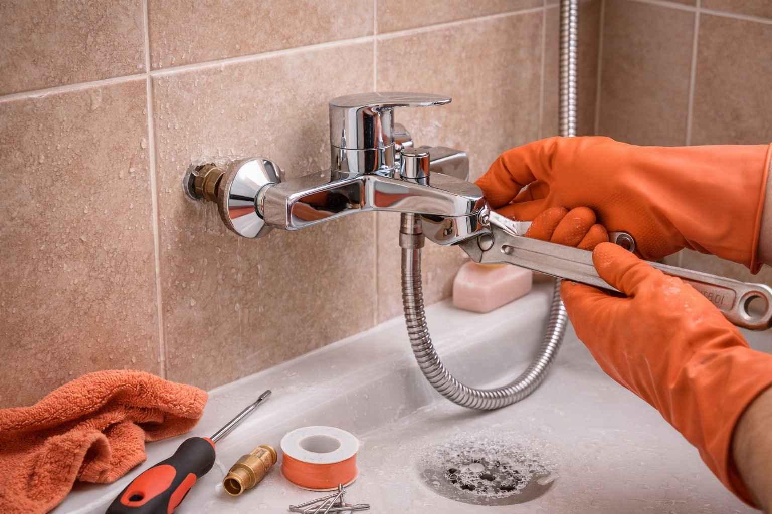 douchekraan vervangen, douchekraan