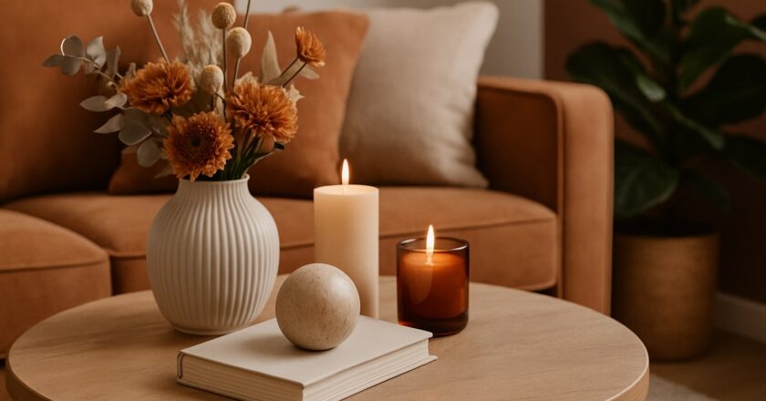 Hoe je stijlvolle tafeldecoratie voor de woonkamer samenstelt die rust én karakter uitstraalt