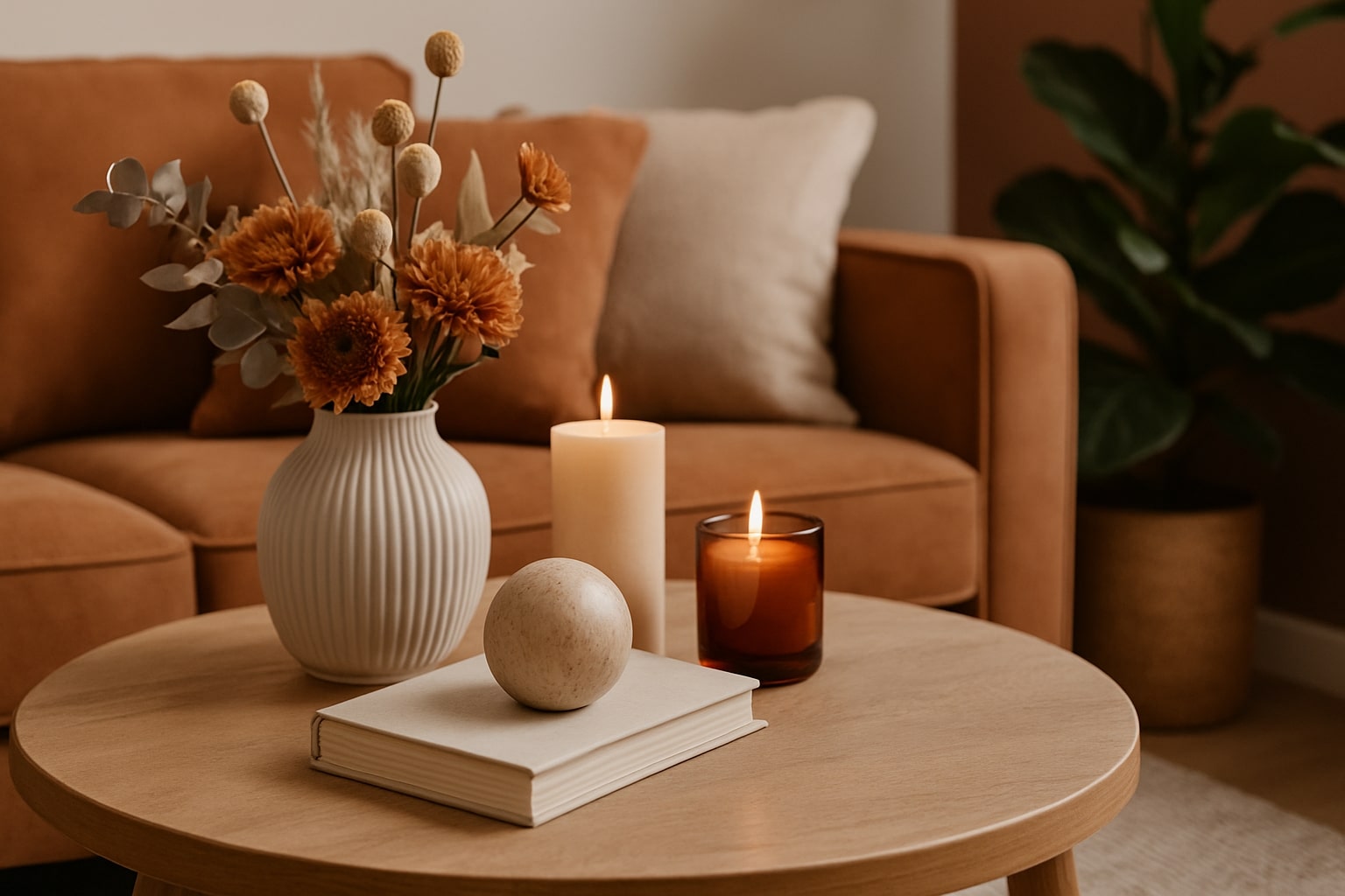 tafeldecoratie voor de woonkamer, tafeldecoratie