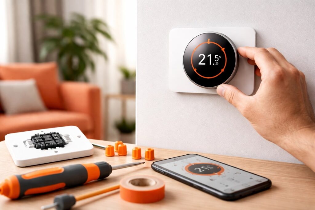 slimme thermostaat installeren, slimme thermostaat