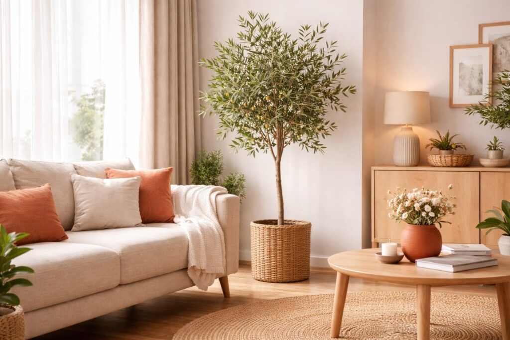 olijfboom woonkamer, olijfboom