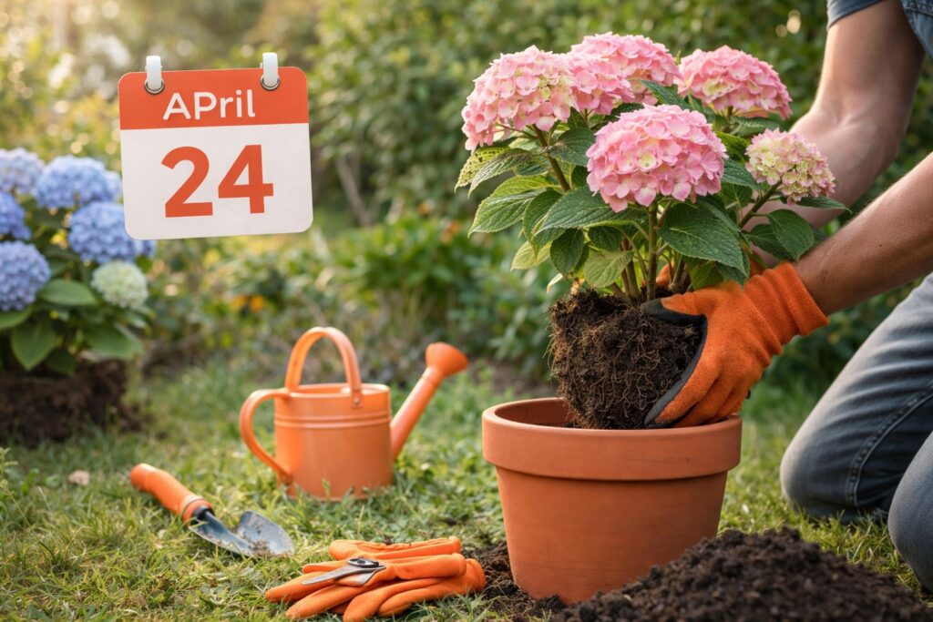 Wanneer hortensia verplaatsen zonder dat de plant daaronder lijdt