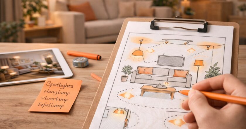 Zo ontwerp je een verlichtingsplan voor de woonkamer dat sfeer en comfort samenbrengt