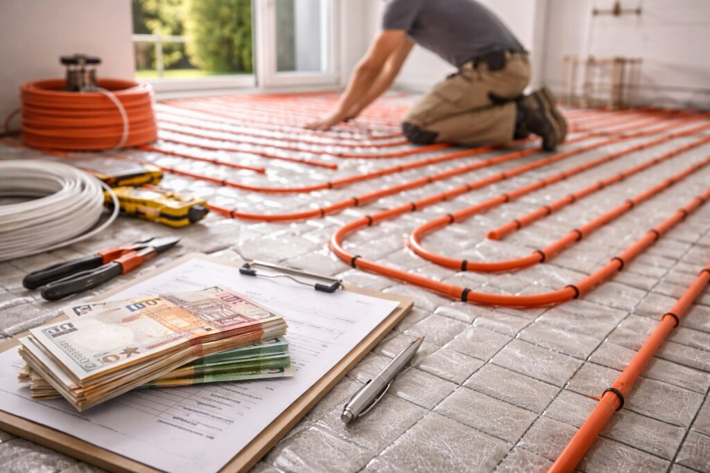Wat het kost om vloerverwarming aan te leggen en waarom het je huis zo comfortabel maakt