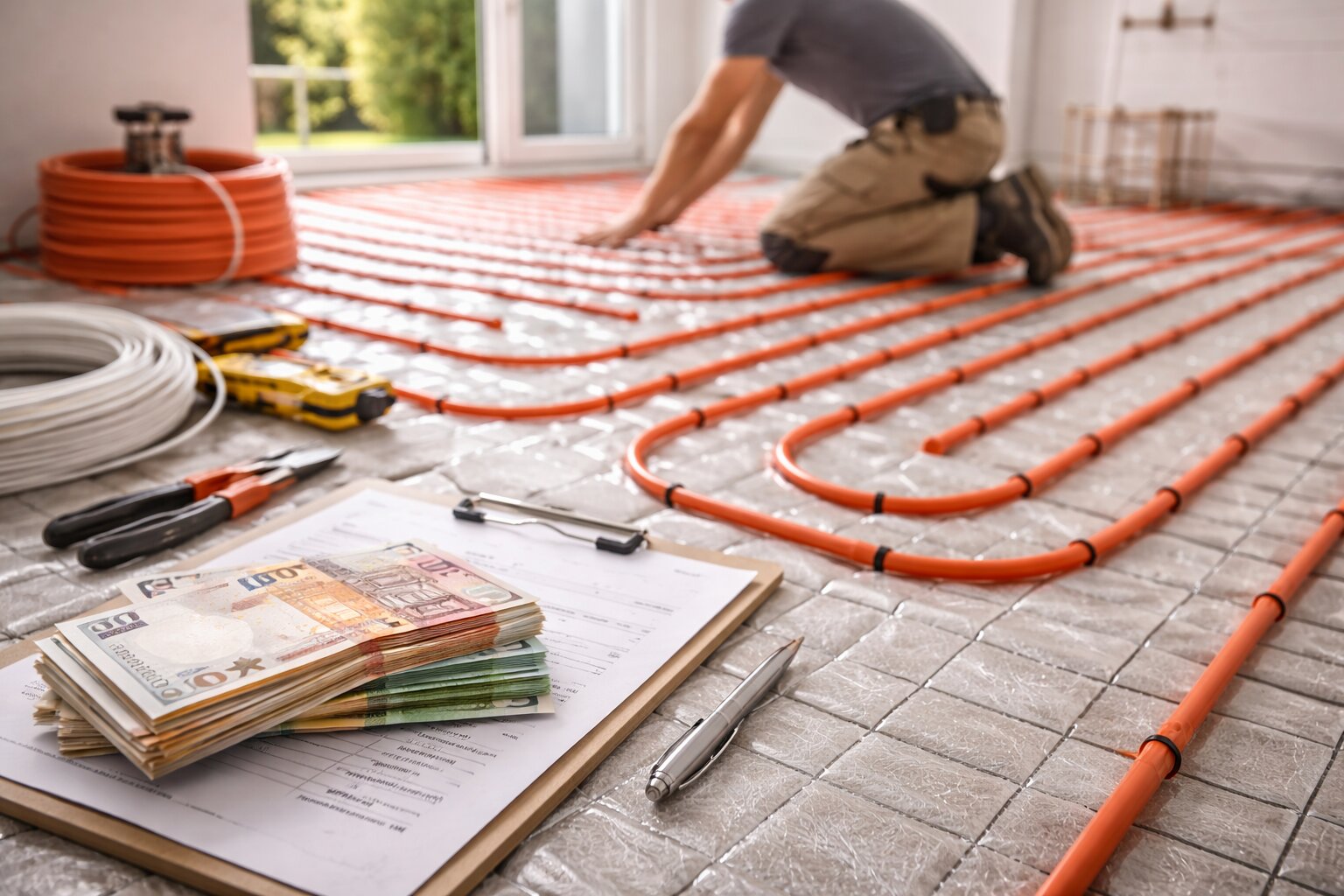 vloerverwarming aanleggen kosten, vloerverwarming