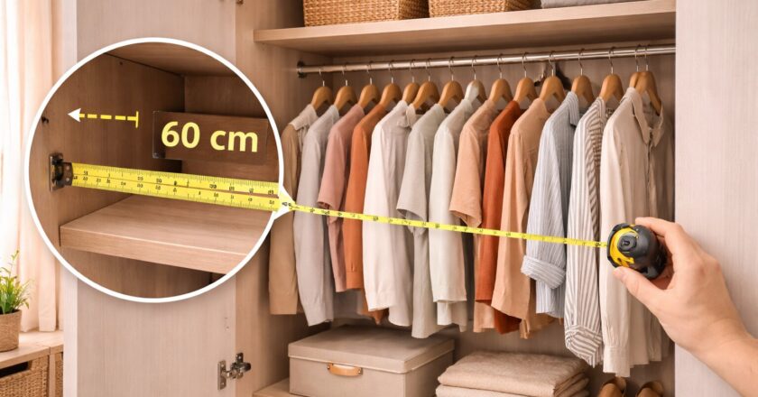 Hoe diep een kledingkast idealiter is voor een rustige en praktische slaapkamer