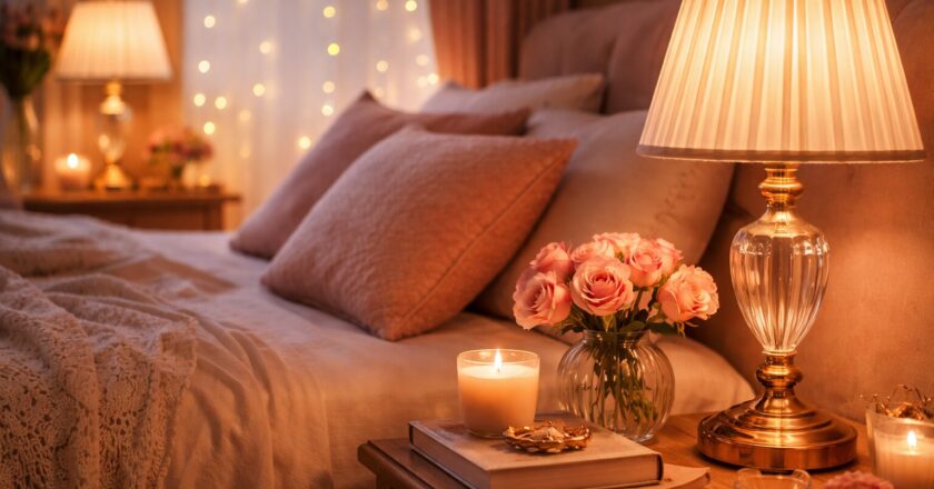 Een romantische lamp in de slaapkamer: zo creëer je zacht licht en een dromerige sfeer