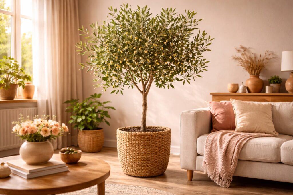 Een olijfboom binnen: mediterrane rust en karakter in je interieur