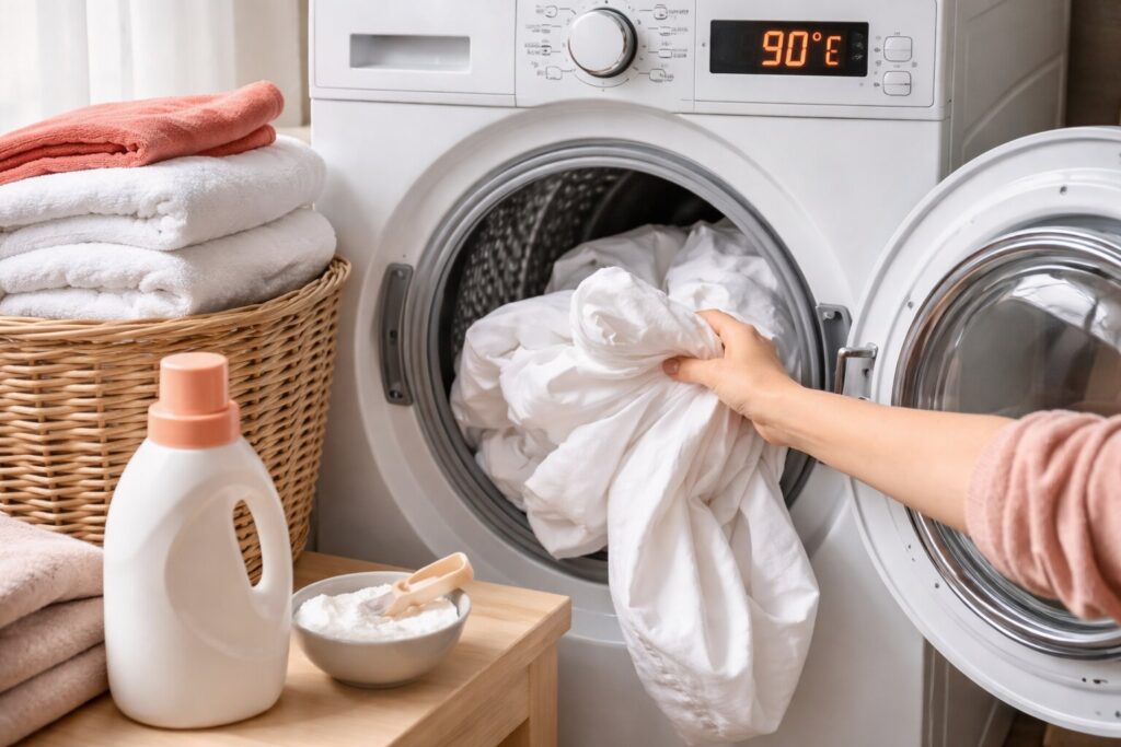 Wanneer is beddengoed wassen op 90 graden echt nodig?